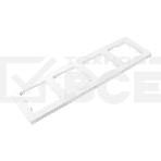 Рамка Эпика 4-местная, белая, пластик, фото6