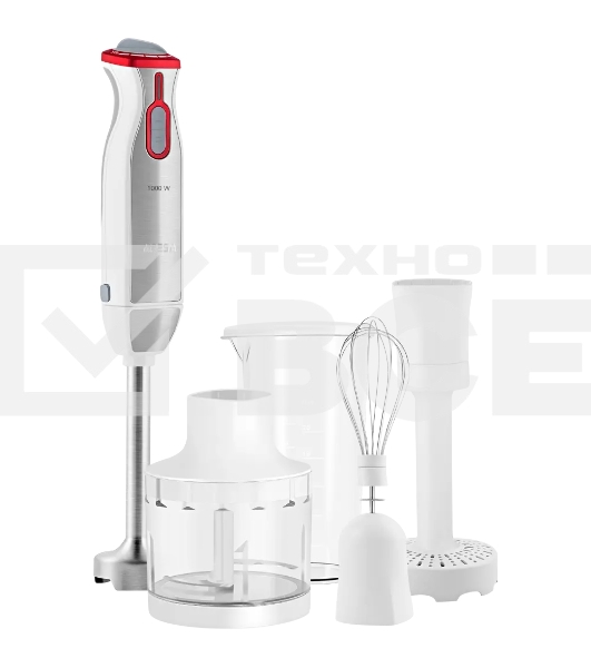 Блендер погружной Aresa AR-1107 серебристый, 1000 Вт, плавная регулировка