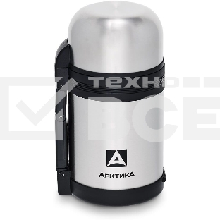 Термос Арктика 0,8 л, универсальная пробка, с ручкой + чашка, холод/тепло 18 ч, 201-800