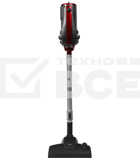 Пылесос вертикальный Centek CT-2561 красный/черный, питание от сети, 150 Вт, уборка сухая, пылесборник 0.5 л