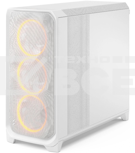 Корпус Fractal Design Meshify 3 XL White RGB TG Clear Tint, Midi-Tower, белый, 3 x 140 мм