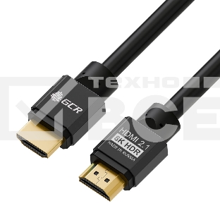Кабель GCR 1.0m HDMI 2.1, черный, 8K 60Hz, 4K 144Hz, динамический HDR, 4:4:4, Ultra HD, 48.0 Гбит/с, 2 Х экран, армирование, GCR-55548