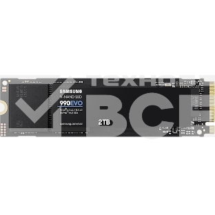 Накопитель SSD Samsung 990 EVO, 2000GB, PCIe 4.0 x4, M.2 2280, NVMe, R/W 5000/4200