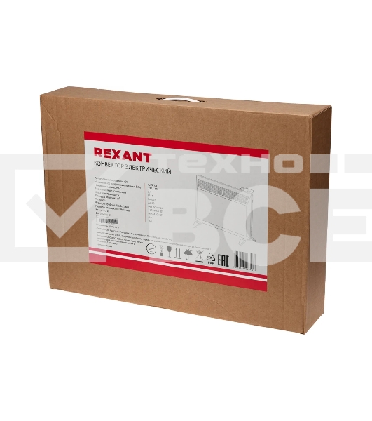 Конвектор Rexant 60-0084 белый, 1500 Вт, 20 м2, термостат