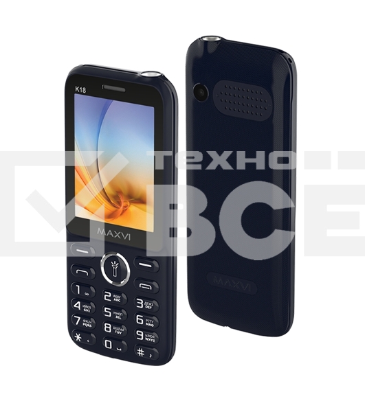 Мобильный телефон Maxvi K18 синий