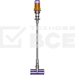 Пылесос вертикальный Dyson SV46 V12 Detect Slim Absolute серебристый/желтый, питание от аккумулятора, 150 Вт, уборка сухая, пылесборник 0.35 л, работа от АКБ max 60 мин., фото 1