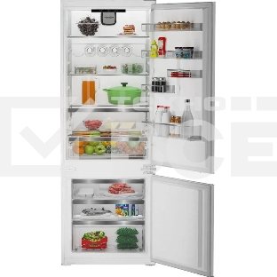 Встраиваемый холодильник Hotpoint HBT 400I белый двухкамерный 280/75л морозилка снизу