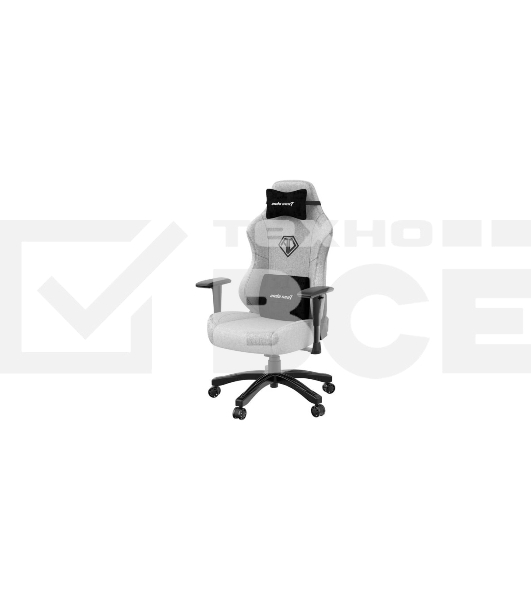 Кресло игровое Anda Seat Phantom 3, цвет серый, размер L (90кг), материал ткань (модель AD18)