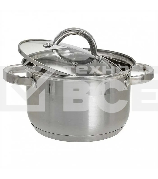 Кастрюля WEBBER BE-111/2 3 л, 18 см, нержавеющая сталь, с крышкой