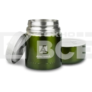 Термос Арктика 302-500 болотный, широкое горло 0,5 л Супер широкое горло, 0,5 л, для супа и еды, холод/тепло 12 ч