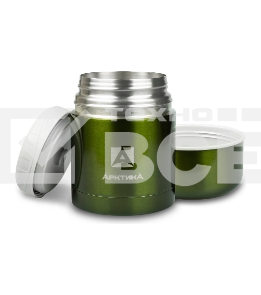 Термос Арктика 302-500 болотный, широкое горло 0,5 л Супер широкое горло, 0,5 л, для супа и еды, холод/тепло 12 ч