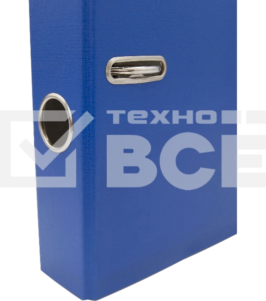 Папка-регистратор Silwerhof A4 75мм ПВХ/бумага синий без. окант. сборная (упак.:2шт)