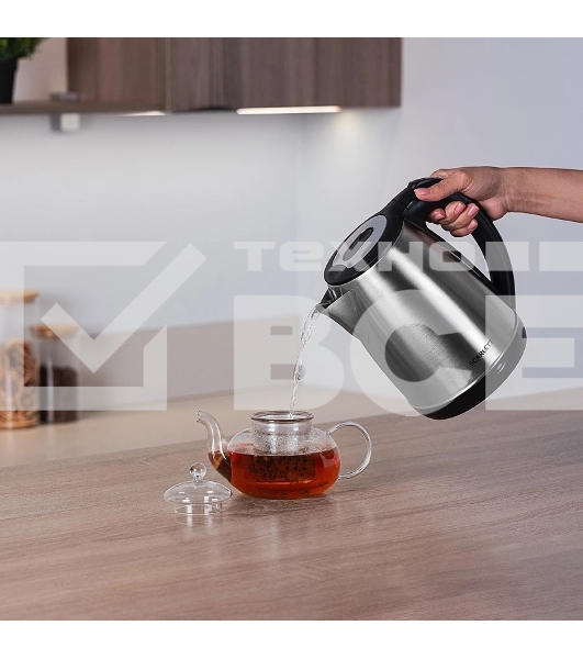 Чайник электрический Scarlett SC-EK21S34 нерж. сталь