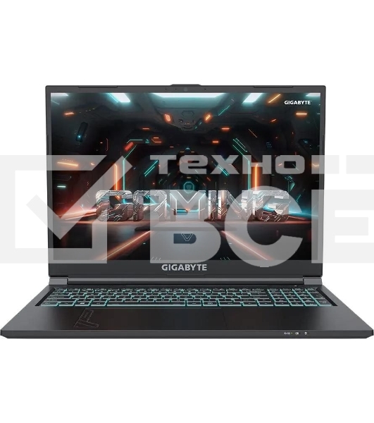 Ноутбук GIGABYTE G6 KF Intel Core i7 13620H 2400MHz/16'/1920x1200/32Gb/512Gb SSD/NVIDIA GeForce RTX 4060 8Gb/Wi-Fi/Bluetooth/Windows 11 Pro (KF-H3KZ853KD/32_Win 11P) Black