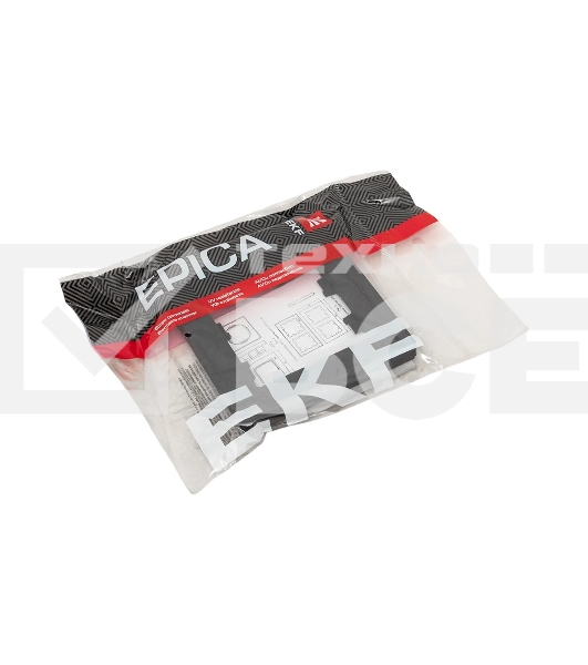 Рамка 1 - местная Эпика EKF UP1-FPB-01 черная, пластик