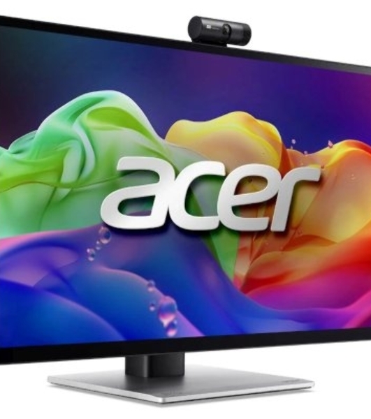 Монитор 27' Acer PE270XTbmiiprcuzx IPS 5120x2880, 60 Гц, 4 мс, 16:9, 400 кд/м², 2×HDMI 2.1, DP 1.4, USB-C (90 Вт PD), USB Hub (2×USB 3.2), аудиовход, 3.5 Jack, динамики (2×5 Вт), веб-камера, микрофон, сенсорный экран, DisplayHDR 600, FreeSync, черный