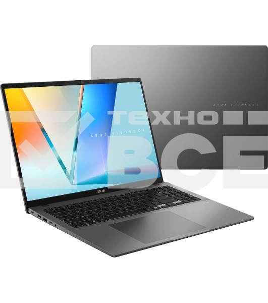 Ноутбук ASUS Vivobook S16 M3607HA-RP236/16'/IPS/AMD Ryzen 7 260/16Gb/512GbSSD/AMD Radeon Graphics/без ОС/серый/1.7kg