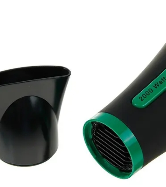 Фен LIRA LR 0702 черный/зеленый, 2000 Вт