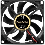 Вентилятор корпусной ExeGate EX08015B2P, 80 мм, 2000 об/мин, 21 дБ, 2-pin, без подсветки, фото 1