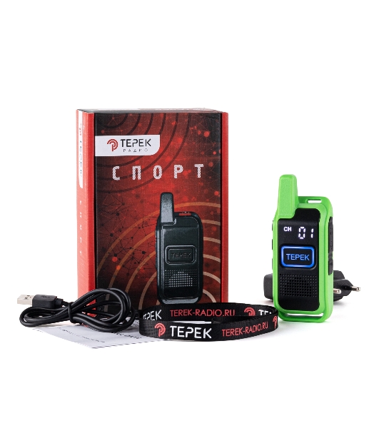 Рация Терек Спорт до 3км сигн.Аналоговый зеленый (СПОРТ ЗЕЛЕНЫЙ)