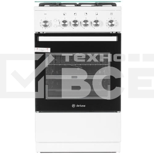 Газовая плита De Luxe 5040.40г(кр)чр белый