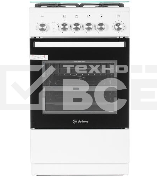 Газовая плита De Luxe 5040.40г(кр)чр белый