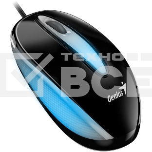 Мышь проводная Genius DX-Mini черный, 1000 dpi, USB, кнопки - 3