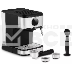 Кофеварка рожковая Kitfort КТ-7224 нержавеющая сталь/черный, исп. кофе - молотый, 1.5 л, 1100 Вт, 15 Бар., фото9