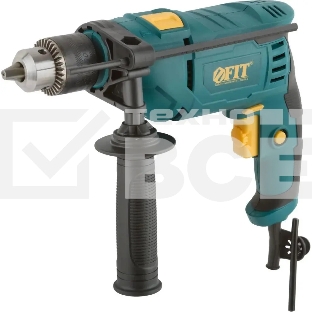 Дрель ударная FIT ID-601 600 Вт, 0-3000 об/мин, КлП 13 мм, 1,65 кг, рез. накл., коробка
