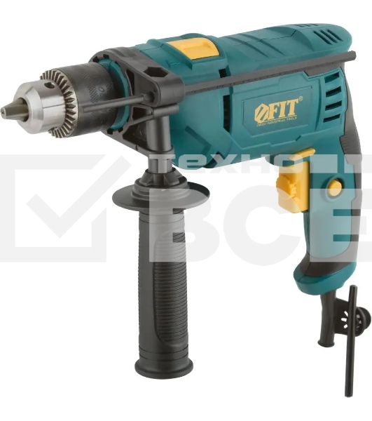 Дрель ударная FIT ID-601 600 Вт, 0-3000 об/мин, КлП 13 мм, 1,65 кг, рез. накл., коробка
