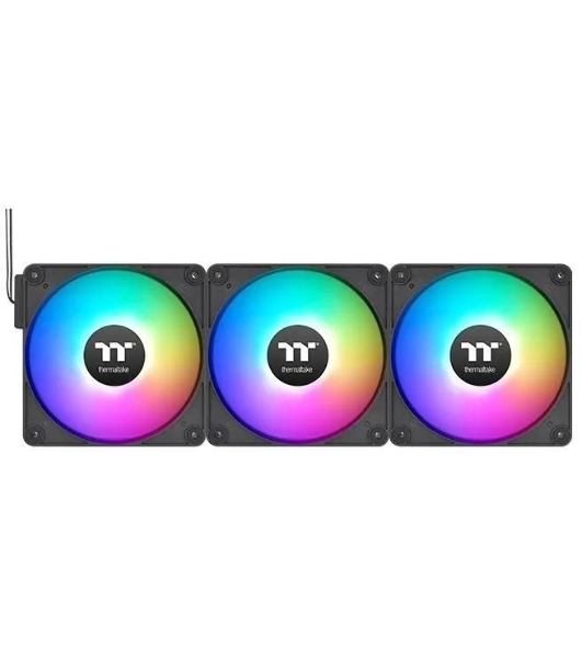 Вентилятор для корпуса Thermaltake CT140 EX Sync ARGB 140х140x25 черный 4-pin 30.7дБ (упак.:3шт) (CL-F182-PL14SW-A) Ret