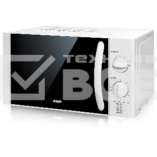 Микроволновая печь BBK 20MWS-713M/W белый, 20 л, 700 Вт, переключатели - поворотный механизм