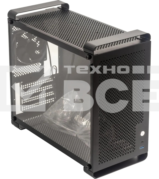 Компьютерный корпус Accord ACC-GCUB4 черный без БП mATX 1x92мм 1xUSB 3.0 1xUSB3.1 audio