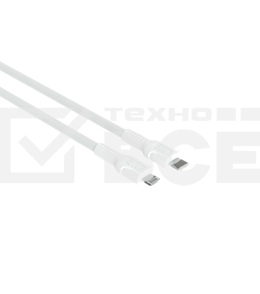 Кабель MORE CHOICE (4620202553713) K65ia 2м USB 3.0A PD 27W для Lightning ng 8-pin - 2 м, белый