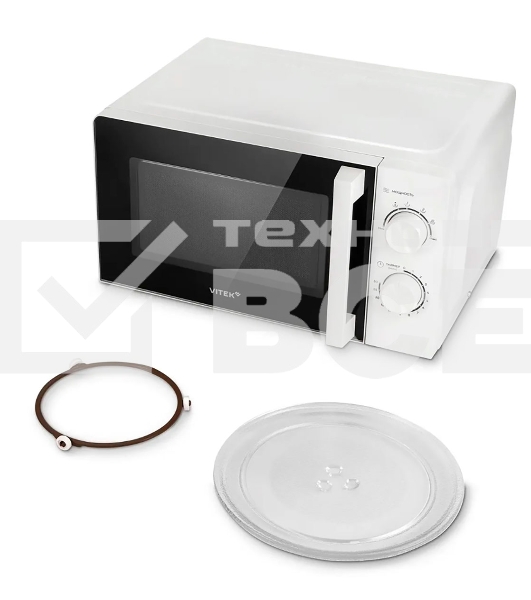 Микроволновая печь Vitek VT-MW0120 20 л, 700 Вт, белый/серебристый