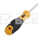 Отвертка шлицевая Deli DL6362001 6х200мм Материал: CR-V. Двухкомпонентная ручка. Хромированная, фото2