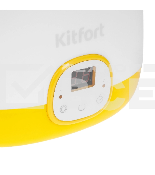 Йогуртница Kitfort КТ-6407 20Вт 1б. 1000 мл упр.:электрон. желтый/белый