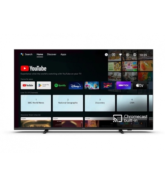 Телевизор гостиничный Philips 65' 65HFL4518U/12 черный LED UHD 60Hz Smart TV Android TV 2GB/16GB