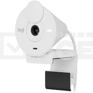 Веб-камера Logitech Brio 300 1920x1080, 30 кадр/с, USB Type-C, микрофон (шумоподавление), автоматическая фокусировка, автоосвещение, универсальное крепление белая