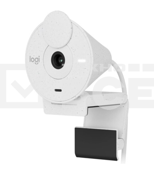 Веб-камера Logitech Brio 300 1920x1080, 30 кадр/с, USB Type-C, микрофон (шумоподавление), автоматическая фокусировка, автоосвещение, универсальное крепление белая
