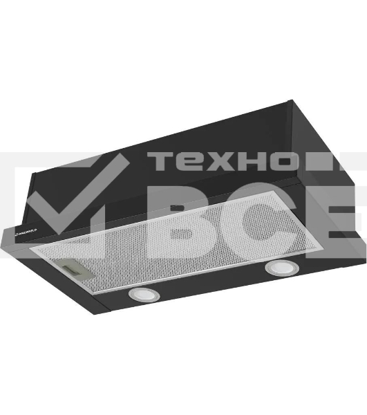 Вытяжка встраиваемая Maunfeld VS Light 50 черный, 50 см, 520 куб. м/ч, 56 дБ