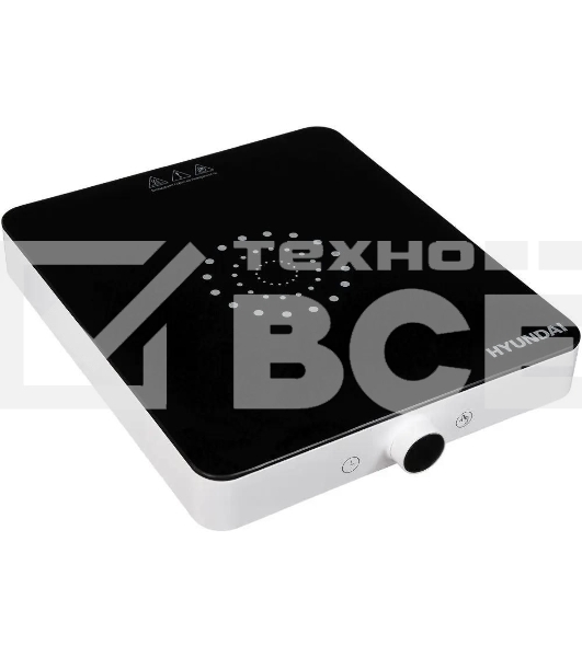 Плита настольная электрическая Hyundai HYC-0105 белый стеклокерамика