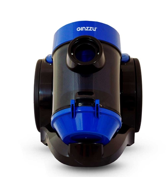 Пылесос Ginzzu VS427 черный/синий, 340/1800 Вт, уборка сухая, пылесборник контейнер 2,5 л