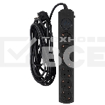 Сетевой фильтр Ippon BK-6-EU-5-10-B 5м (6 розеток) черный (коробка), фото2