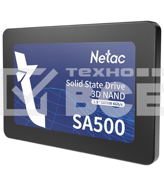Накопитель SSD Netac SA500, 256GB, SATA III, 2.5