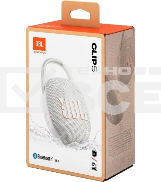 Портативная акустика JBL CLIP 5, белый