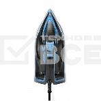 Утюг BQ SI1005 Black-Blue. Мощность 3000 Вт, Резервуар для воды 350 мл, Постоянная подача пара 60 г/мин, Паровой удар 200 г, Керамическое покрытие EasyGlidePRO, Защита от перегрева, Вертикальное отпраивание, LED индикатор, Мерный стакан для воды в комплек, фото2