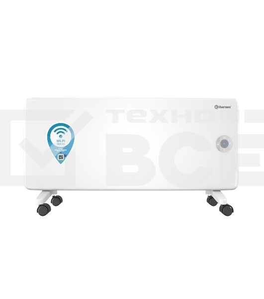 Конвектор Thermex Frame 2000E белый, 2000 Вт, 25 м2, термостат, дисплей, WiFi