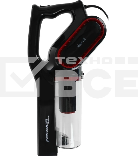 Пылесос вертикальный Deerma DX700 Pro черный, питание от сети, 210 Вт, уборка сухая, пылесборник 0.8 л