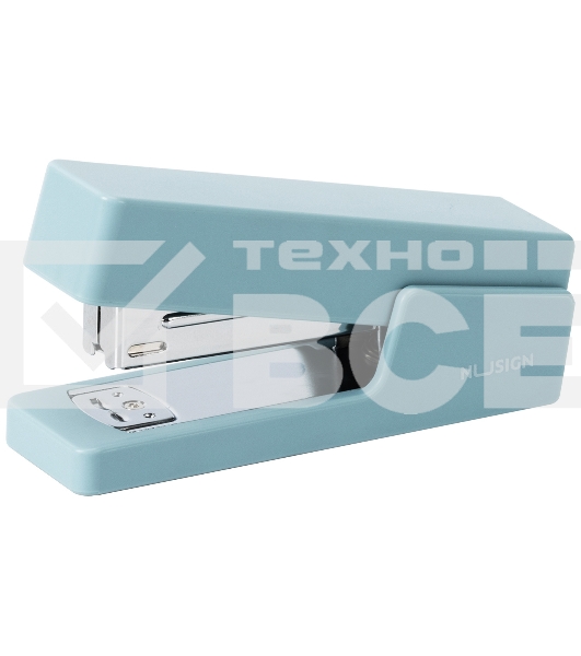 Степлер Deli NS084-BL Nusign 24/6 26/6 (20 листов) синий, 100 скоб, коробка